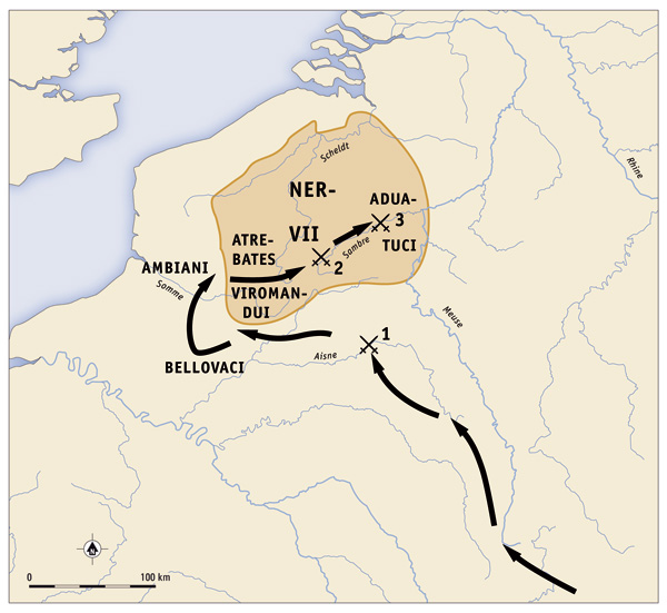 BATTLE MAPS: Caesar's Gallic War | Military History Monthly